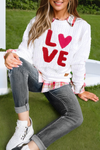 Little Daisy Closet - White Merry And Bright Cable Knit Pullover Sweatshirt: White / Missy / 2XL