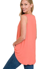 Luxe Rayon V-Neck Tank in Assorted Colors