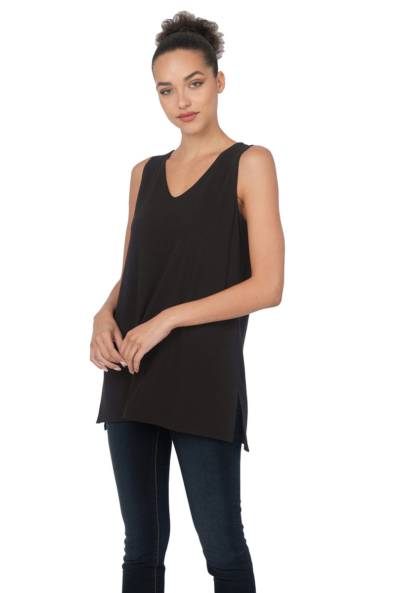 Anything But Basic Luxe Rayon V- Neck Tanks