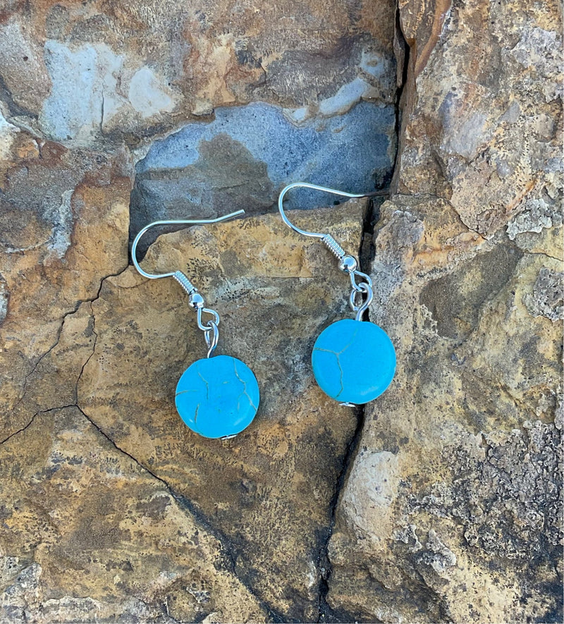 Totally Turquoise Bead Drop Earrings