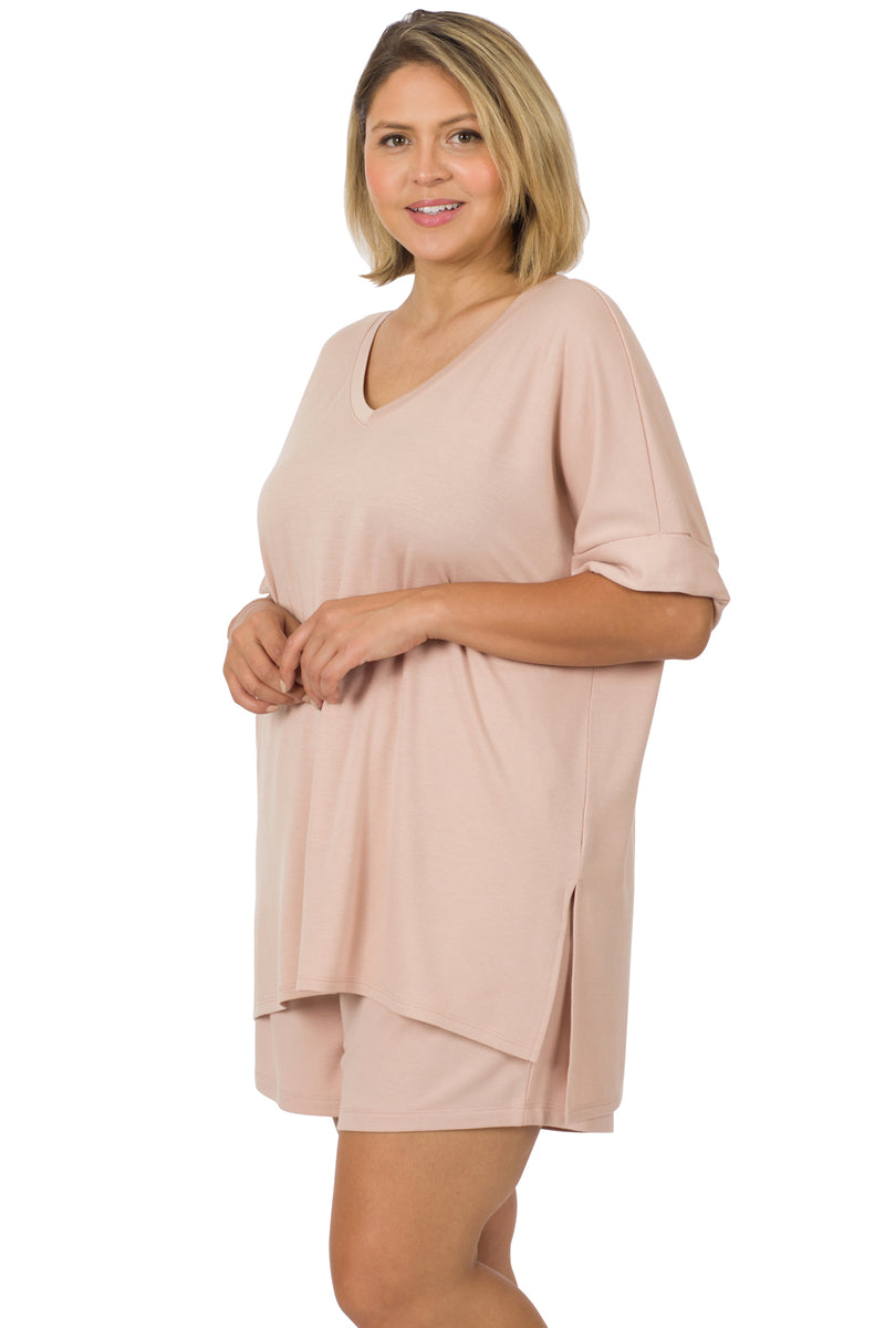 Plus Size Luxurious French Terry Loungewear Sets