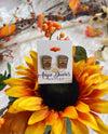 Kitschy Fall Fashion Detailed Wooden Earrings