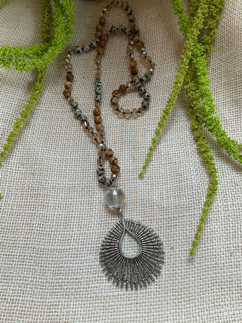 Long Beaded Necklaces With Matching Pendants