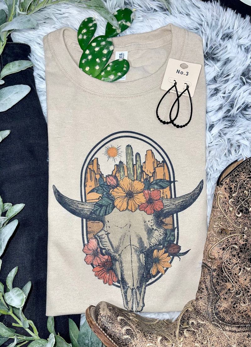 Lot 7 - Arizona Cow Skull T-Shirt