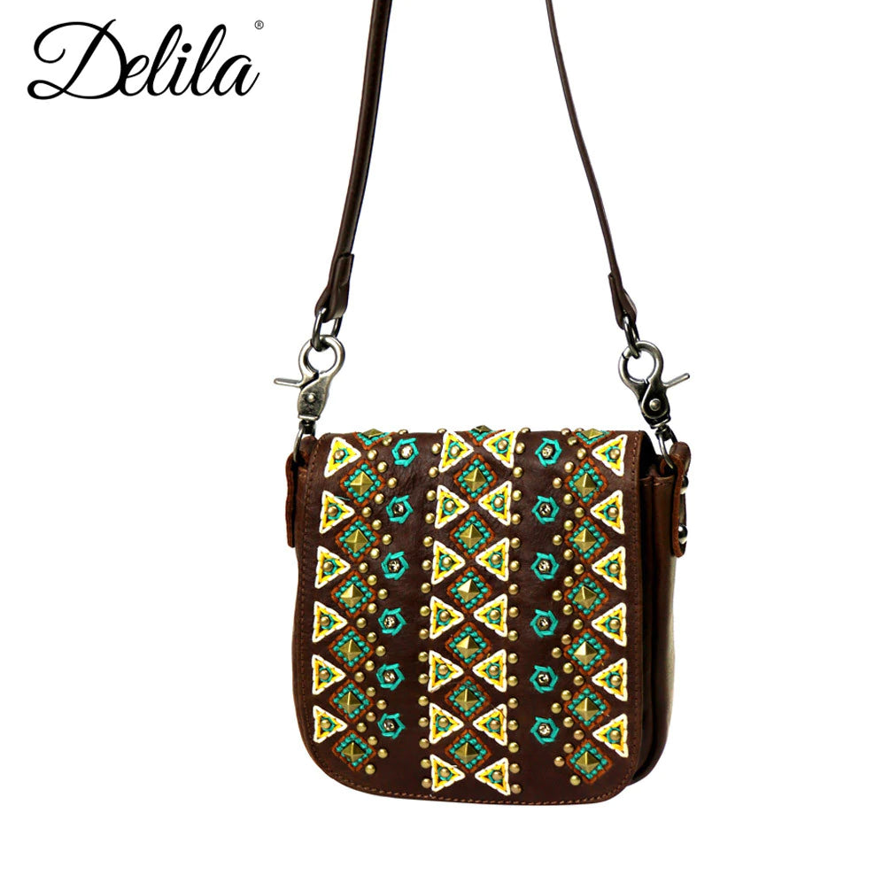 Delila Genuine Leather Crossbody Bag
