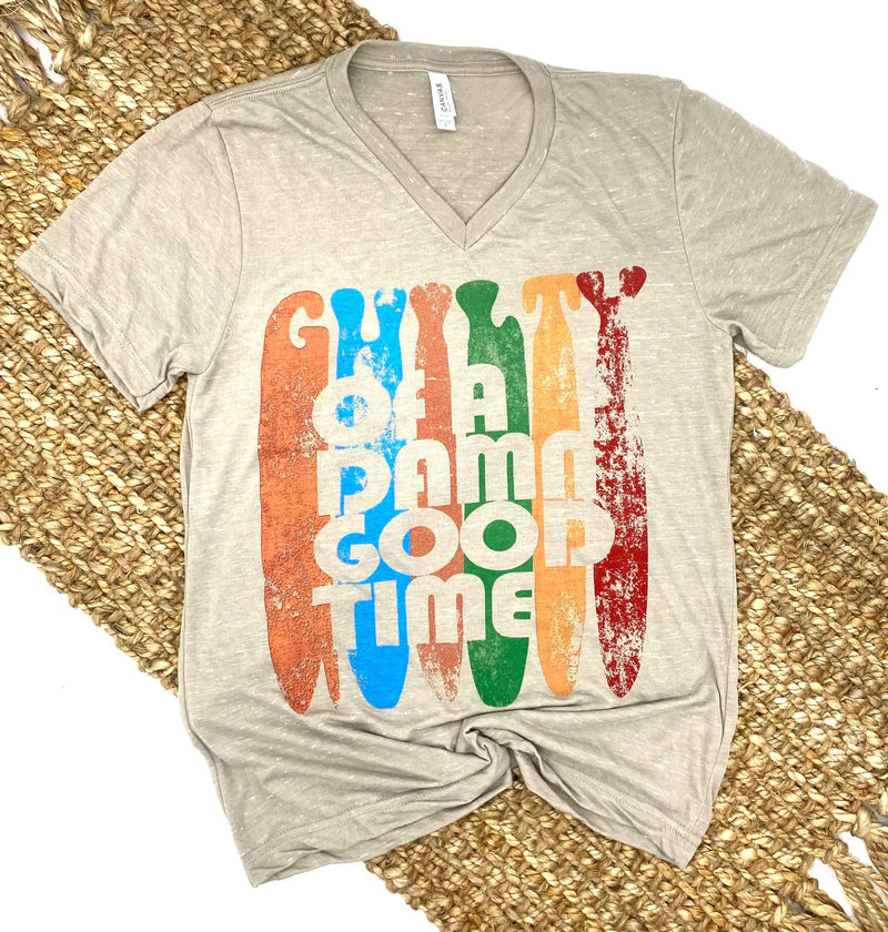 One24 Rags "Guilty Of A Damn Good Time" Graphic Tee