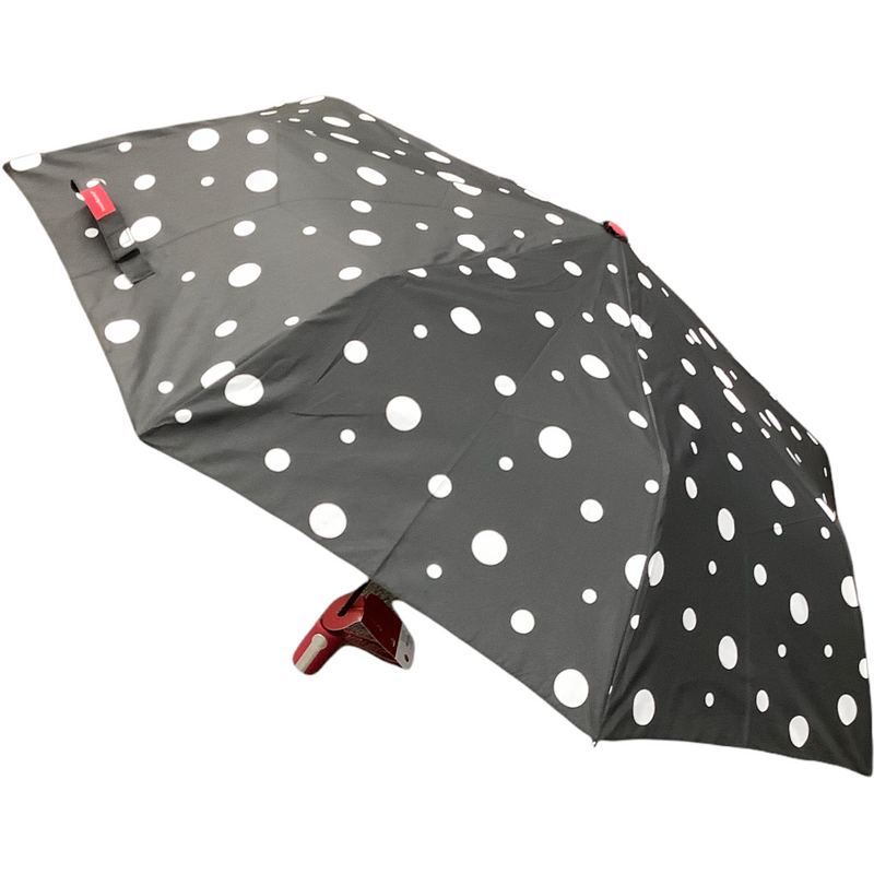 Black and white polka dot umbrella
