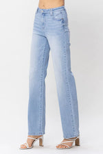 Judy Blue HW Pocket Detail Wide Leg Jean