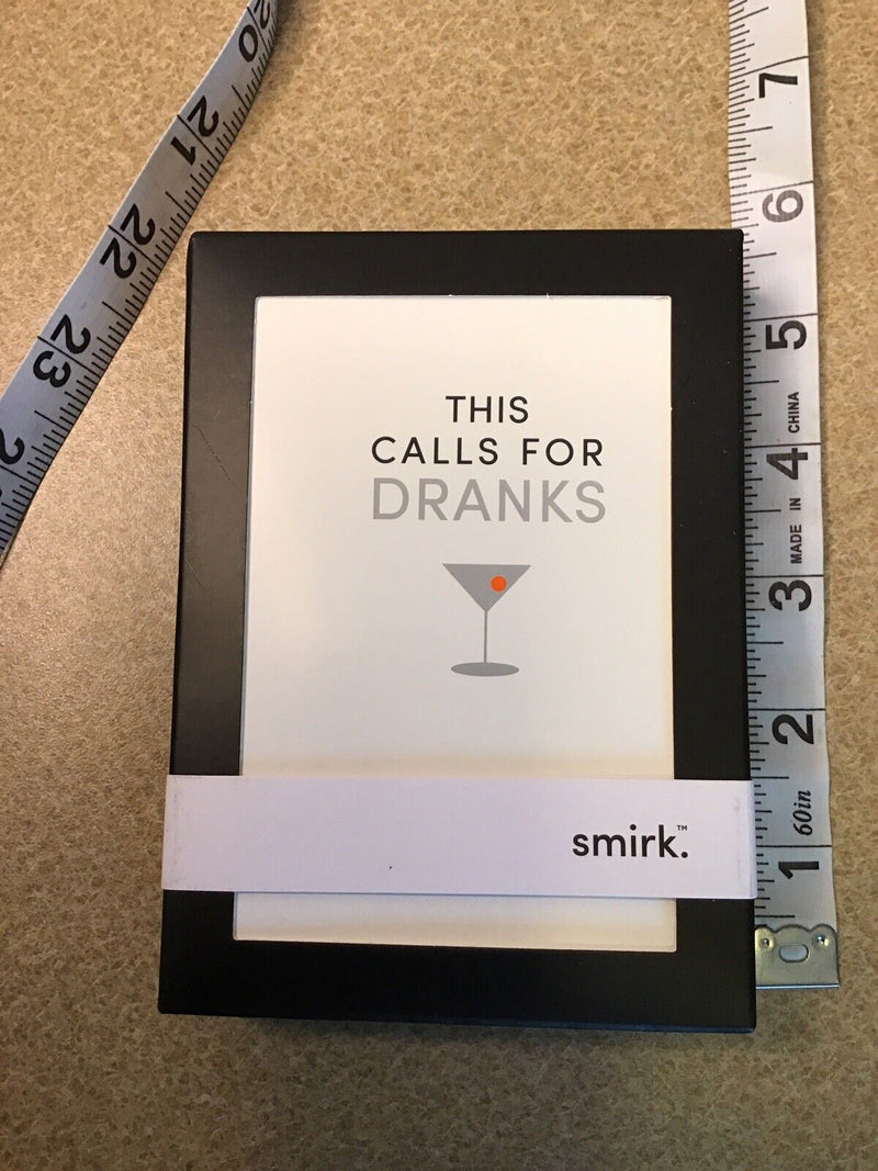 Smirk- Funny Thank You Cards-"This Calls For Dranks"