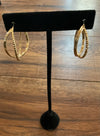 Textured Twist Hoop Earrings in Gold or Silver