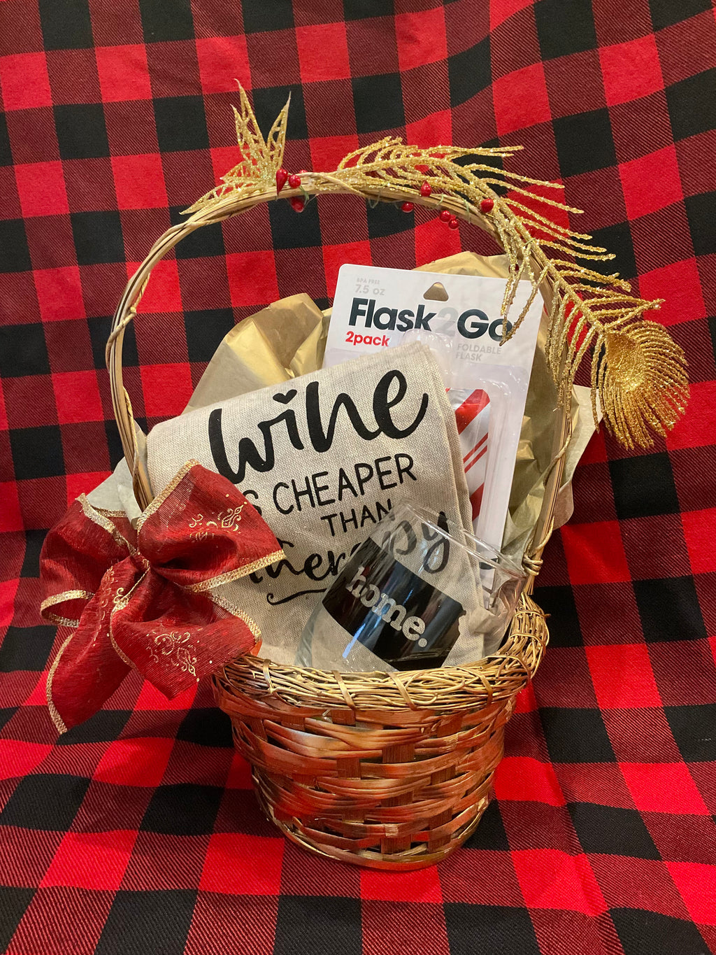 Wine Tumbler Gift Basket