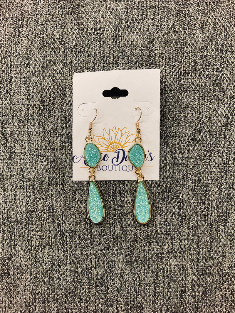 Sparkling Druzy Beaded Dangle Earrings In Assorted Colors