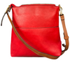 Red Le Miel Cross-Body Bag Zipper Front