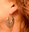 Bronzed Or Silver Ethnic Inspired Earrings
