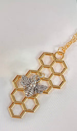Gold & Silver Honeycomb & Bee Necklaces