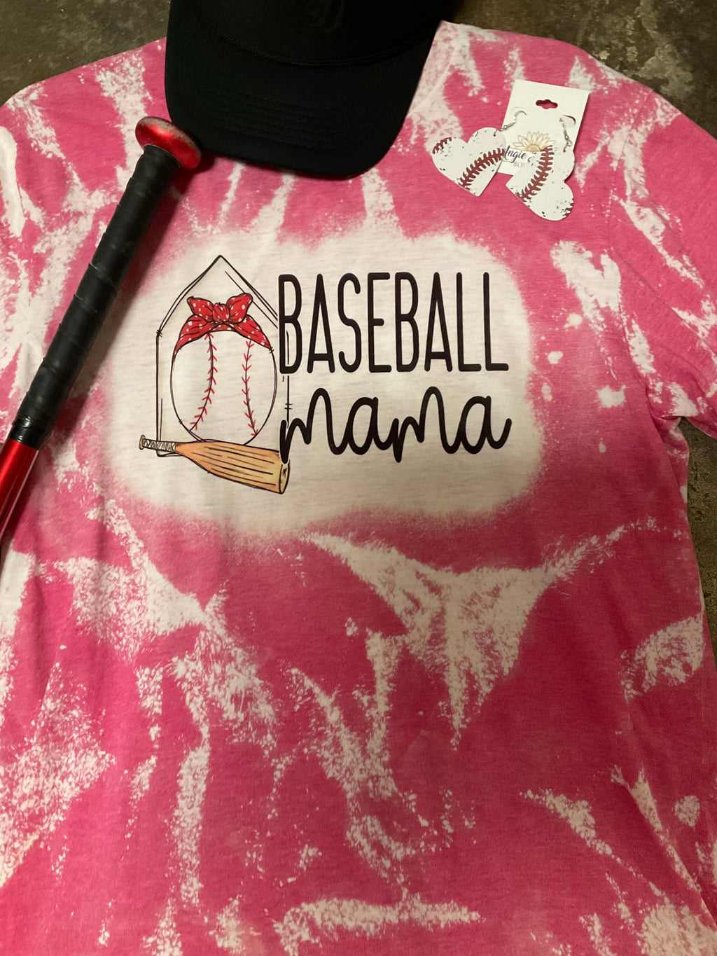 Baseball Mama Bleached Tee