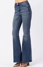 Judy Blue Contrast Trouser Flare Jeans