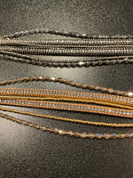 Assorted Rhinestone Beaded Faux Leather Magnetic Bracelets