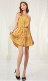 Mango Stripe Halter Sun Dress