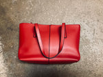 Red or Silver Modern Vegan Leather Totes