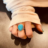 Turquoise Bead Statement Rings